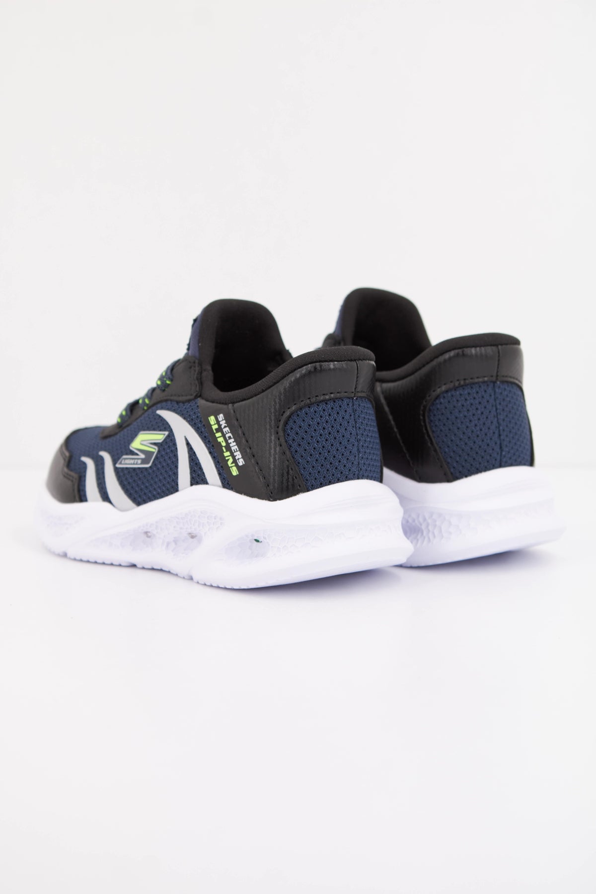 SKECHERS SLIP-INS METEOR LIGHTS en color AZUL (4)