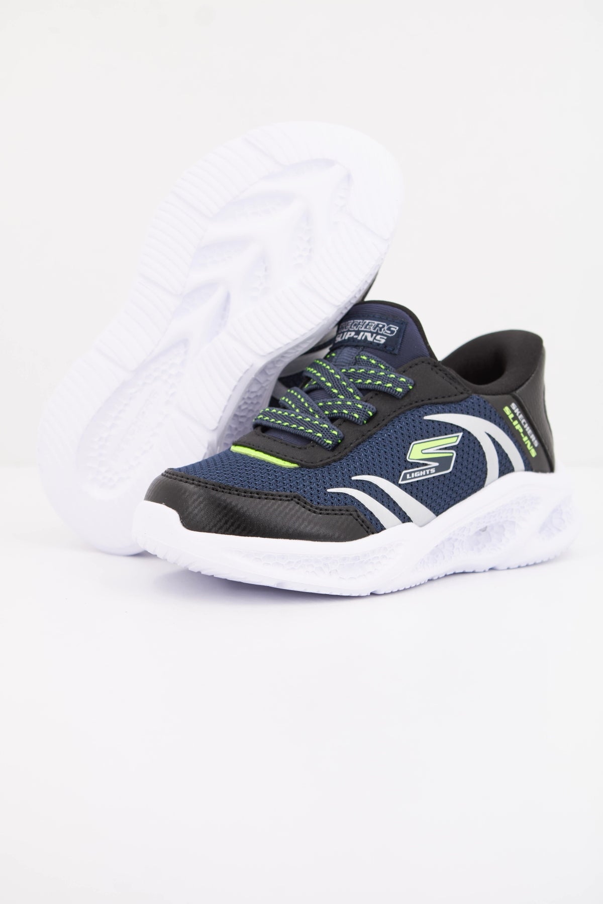 SKECHERS SLIP-INS METEOR LIGHTS en color AZUL (5)