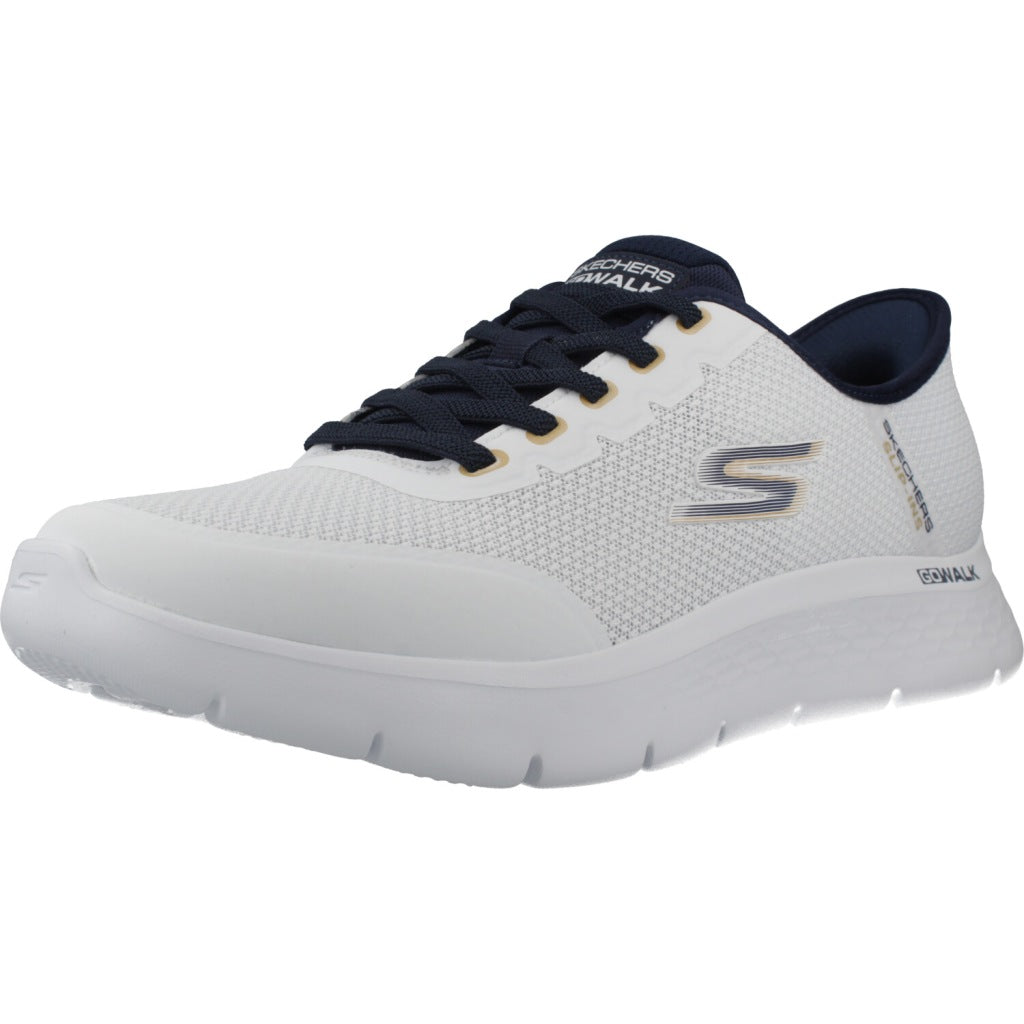 SKECHERS SLIP-INS GO WALK FLEX NETRO en color BLANCO (1)