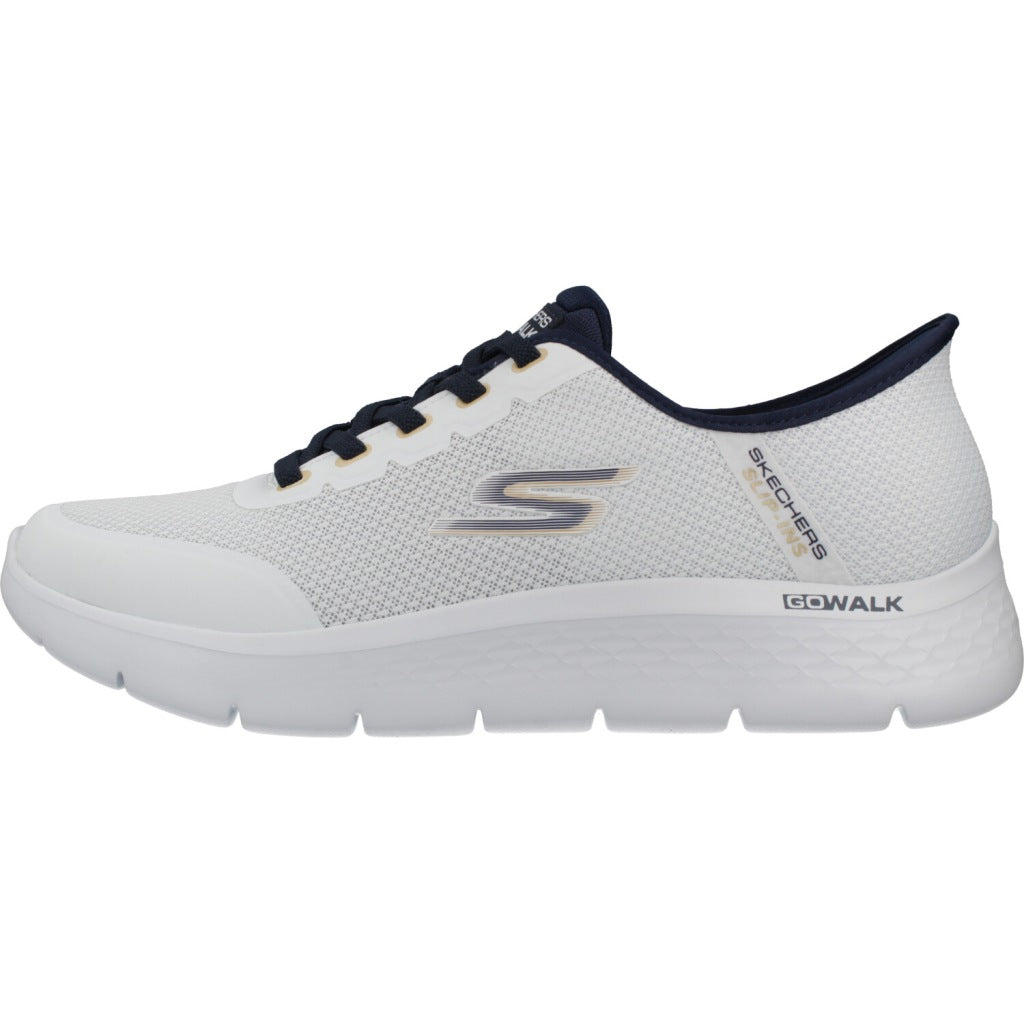 SKECHERS SLIP-INS GO WALK FLEX NETRO en color BLANCO (2)