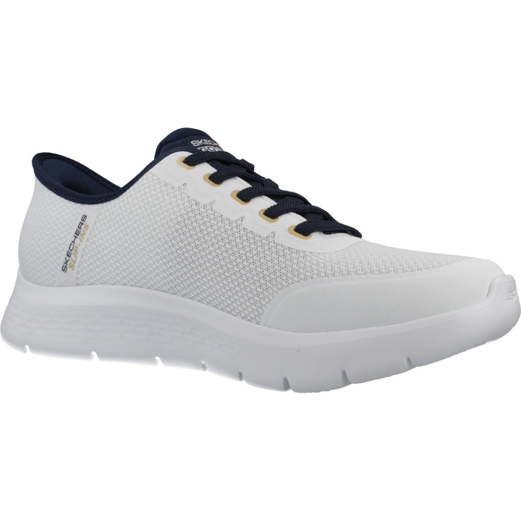 SKECHERS SLIP-INS GO WALK FLEX NETRO en color BLANCO (5)