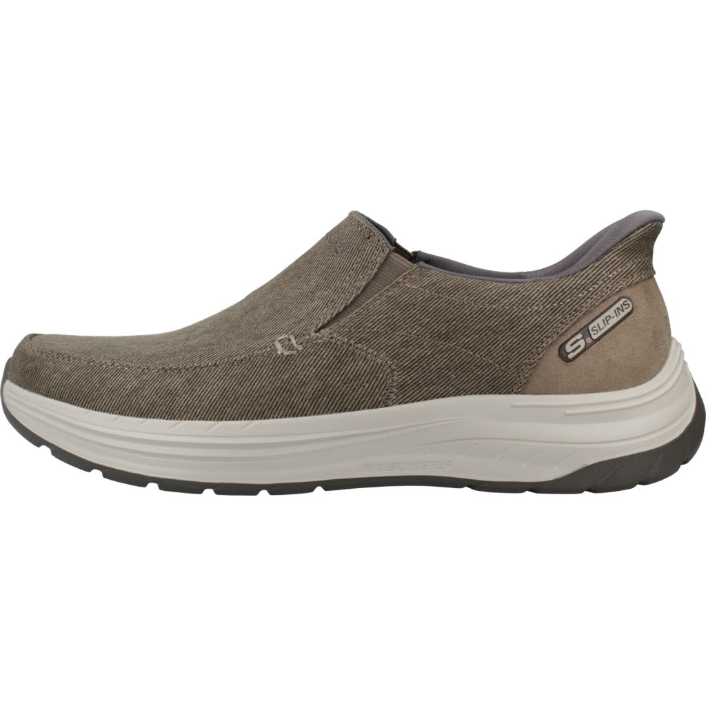 SKECHERS SLIP-INS DECKLAN GULLIVER en color MARRON (2)