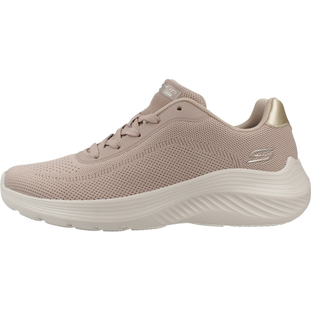 SKECHERS BOBS SQUAD WAVES CURRENT en color MARRON CLARO (2)