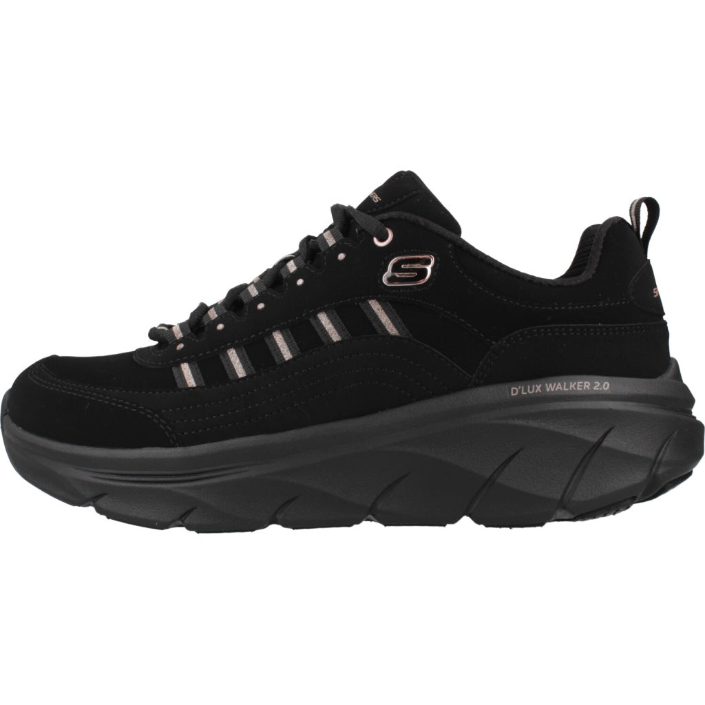 SKECHERS D LUX WALKER . GOLDEN en color NEGRO (2)