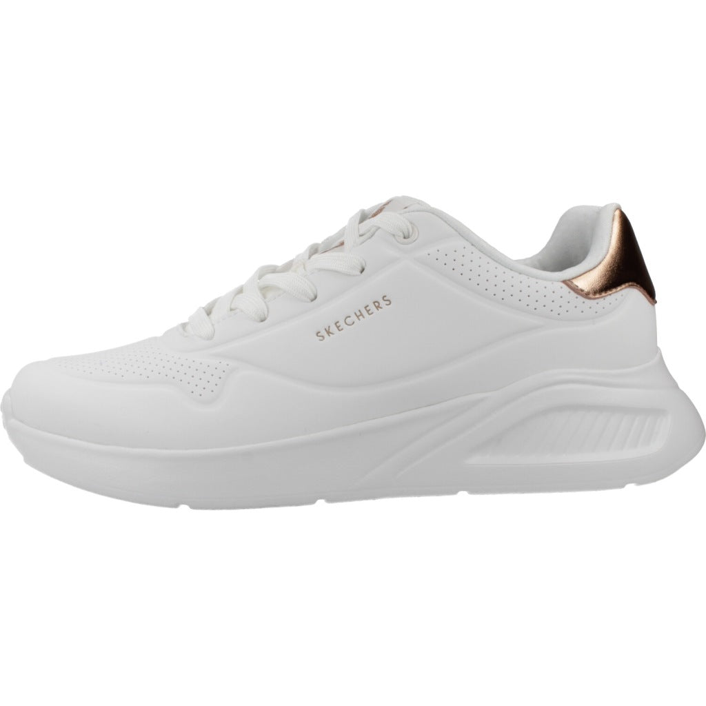 SKECHERS UNO LITE SHIMMER ALONG en color BLANCO (2)