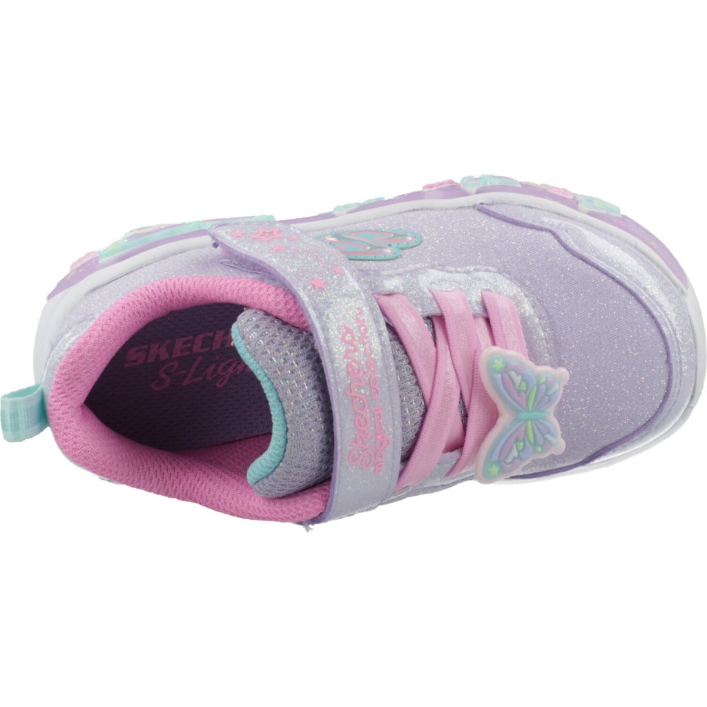 SKECHERS LIGHTS LIL BUTTERFLY BLIS en color VIOLETA (7)