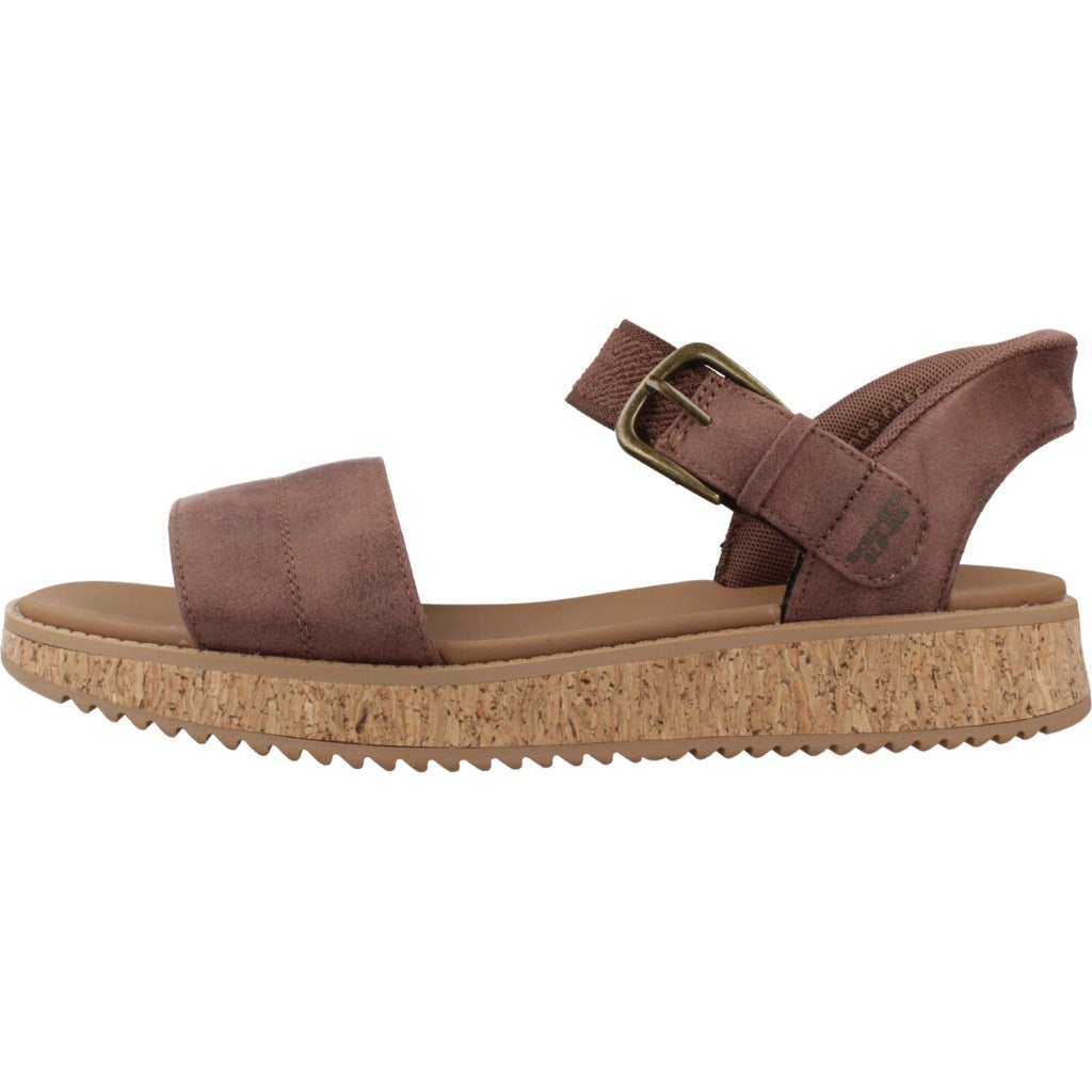 SKECHERS BOBS SUN VIBE BE CORKY en color MARRON (2)