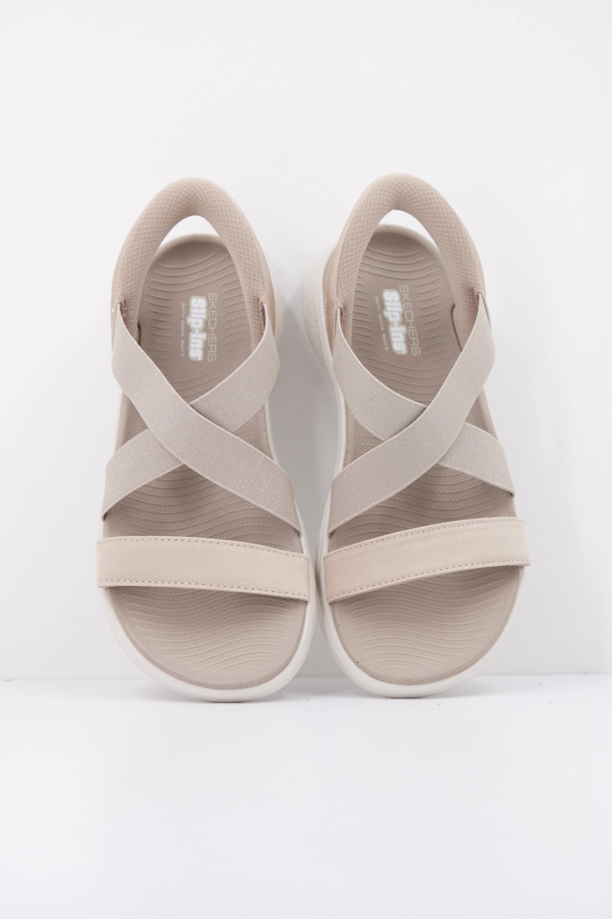 SKECHERS GO WALK FLEX SANDAL GLIMM en color GRIS (3)
