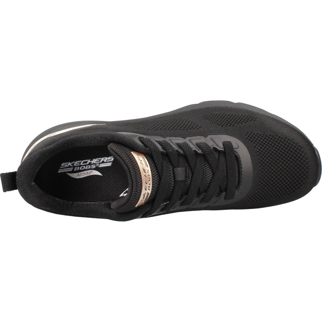 SKECHERS BOBS ARCH FIT ELEV en color NEGRO (7)