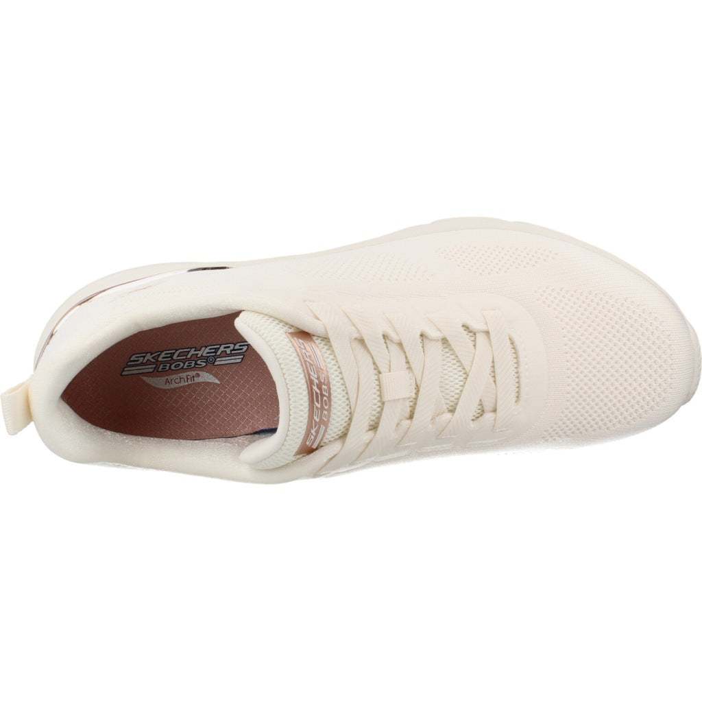 SKECHERS BOBS ARCH FIT ELEV en color BLANCO (7)
