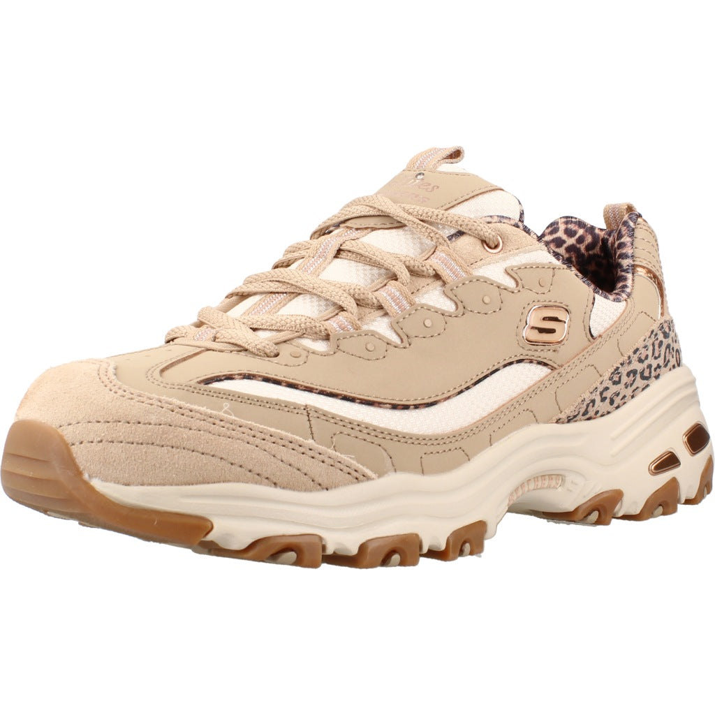 SKECHERS S D LITES WILD CHARM en color MARRON CLARO (1)