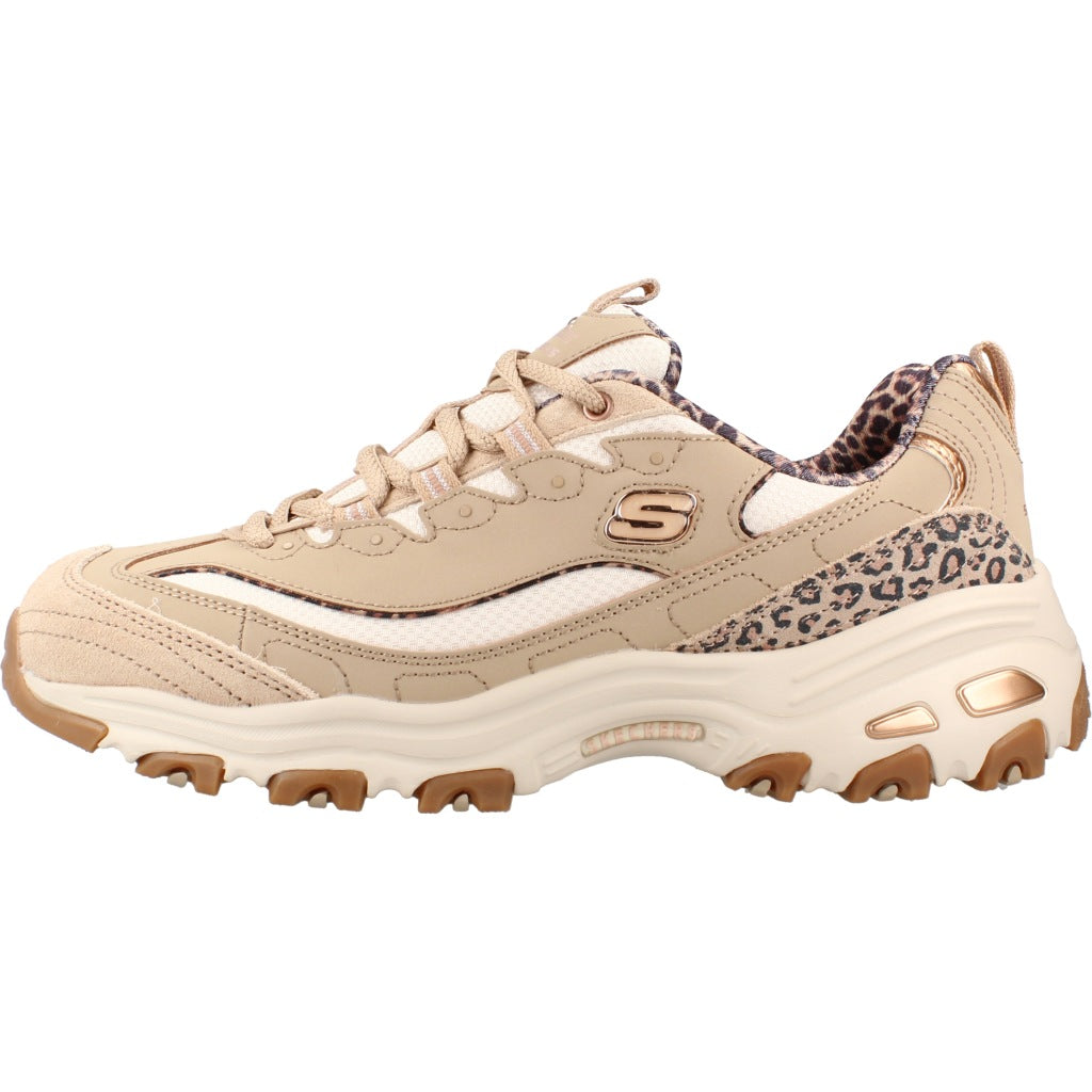 SKECHERS S D LITES WILD CHARM en color MARRON CLARO (2)