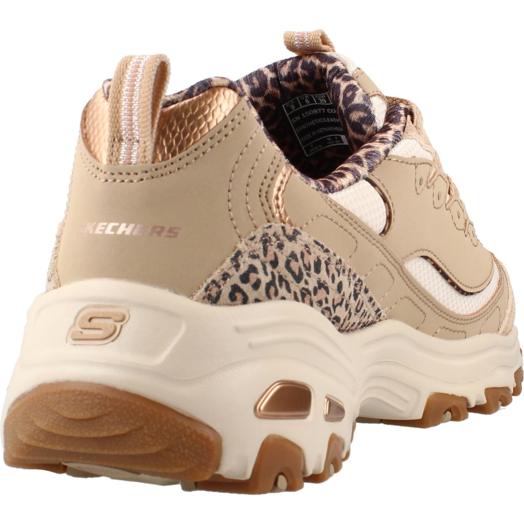 SKECHERS S D LITES WILD CHARM en color MARRON CLARO (3)