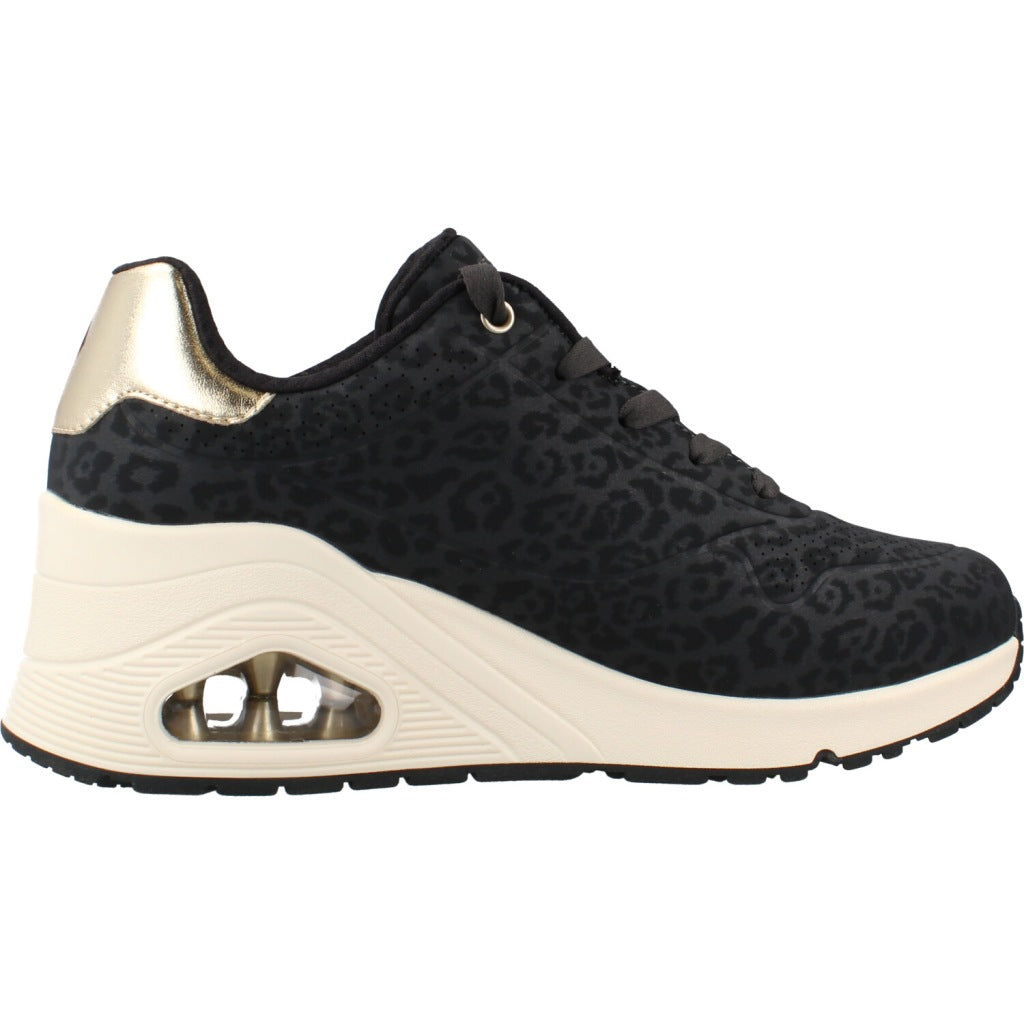 SKECHERS S UNO WEDGE SAFARI en color NEGRO (4)