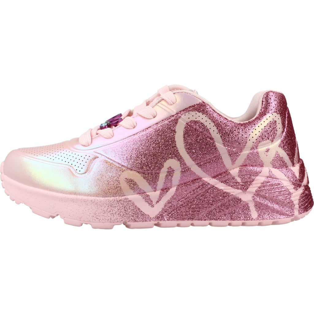 SKECHERS UNO LITE - HEARTDUST FOREVER en color ROSA (2)