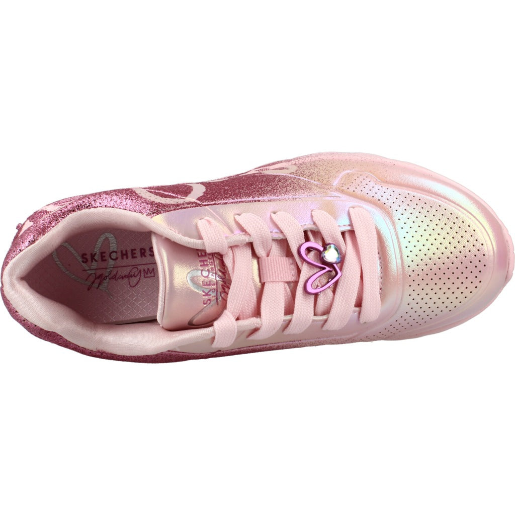 SKECHERS UNO LITE - HEARTDUST FOREVER en color ROSA (7)