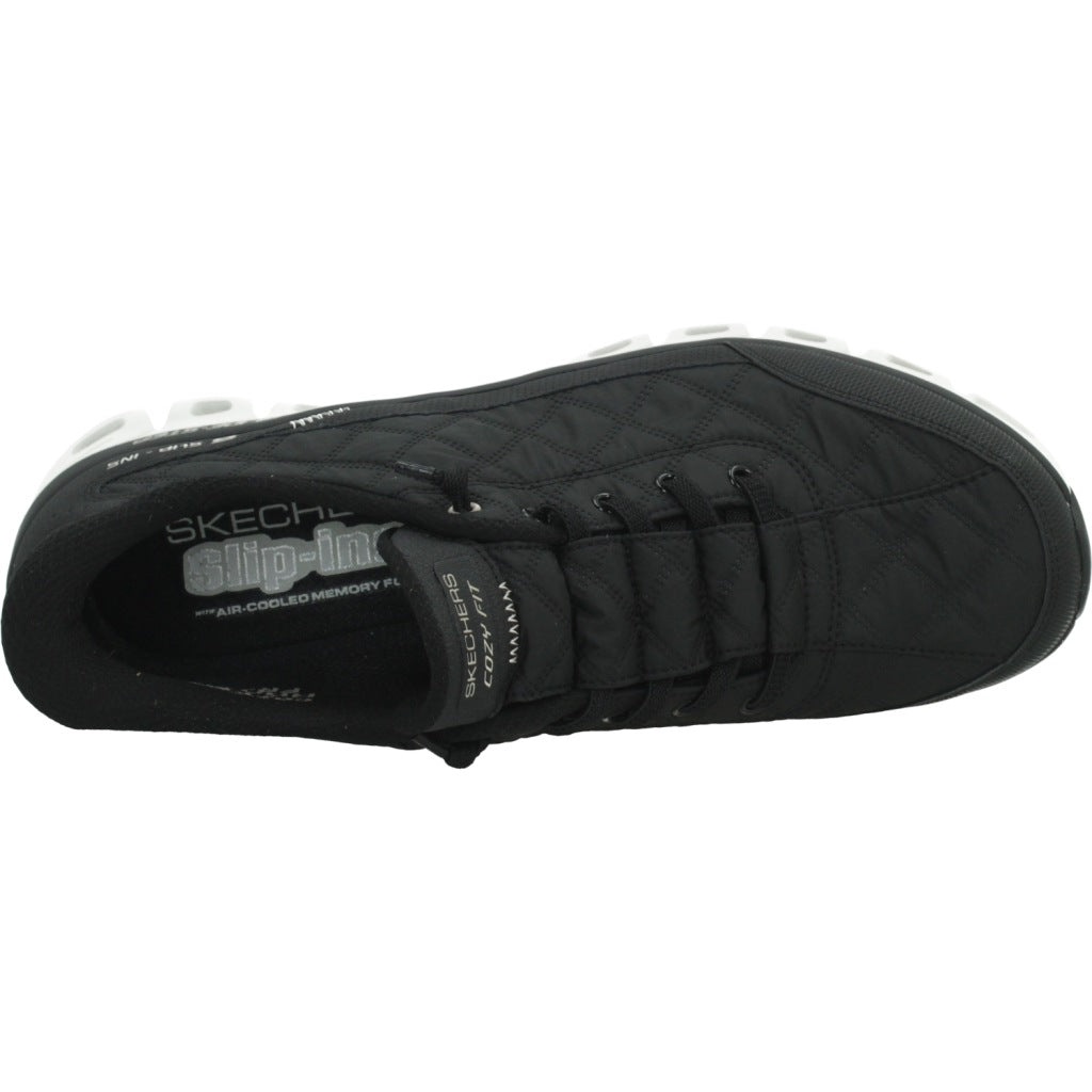 SKECHERS S GLIDE STEP AT EASE en color NEGRO (7)