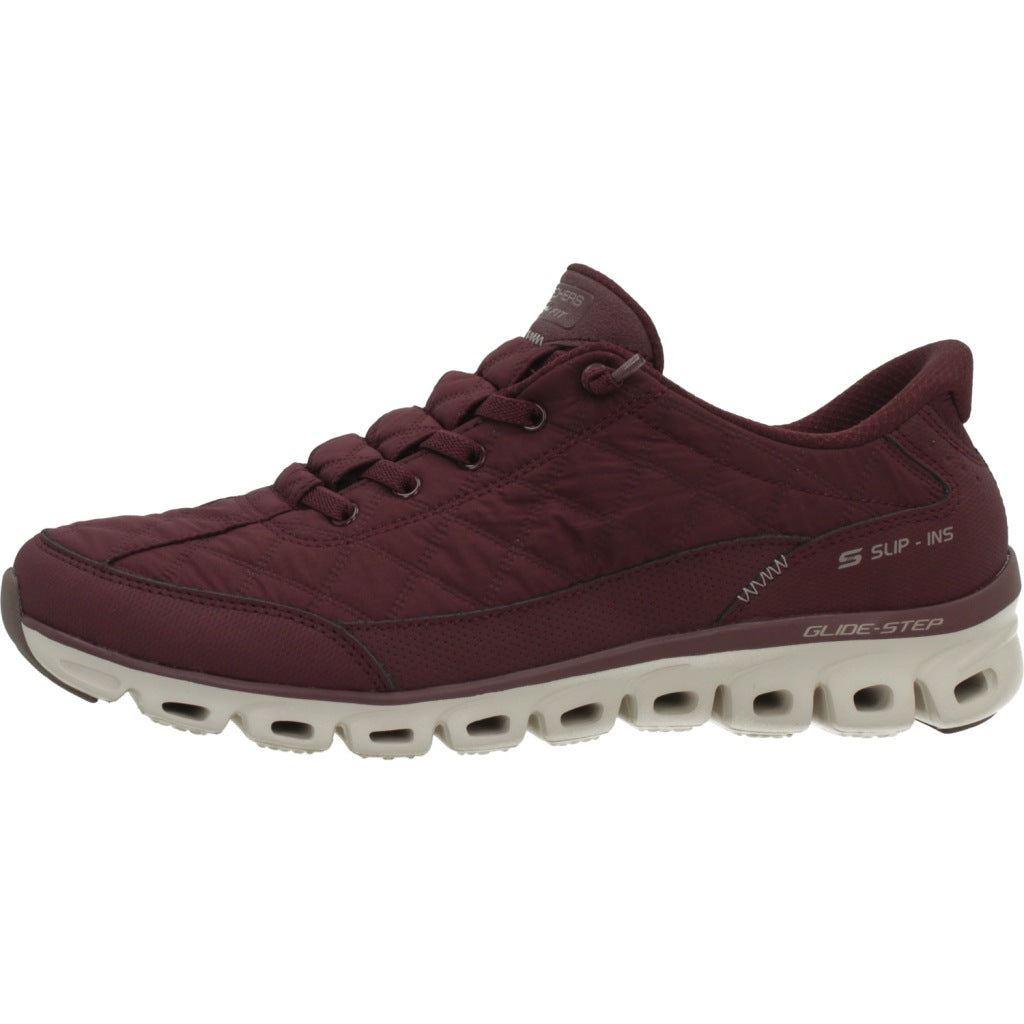 SKECHERS S GLIDE STEP AT EASE en color BURDEOS (2)