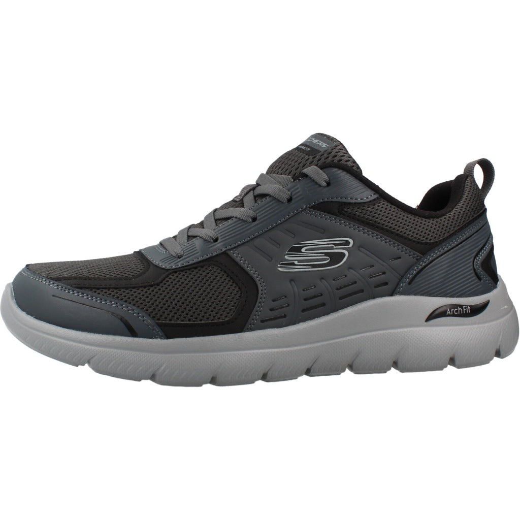 SKECHERS ARCH FIT SUMMITS - LEEGE en color GRIS (2)