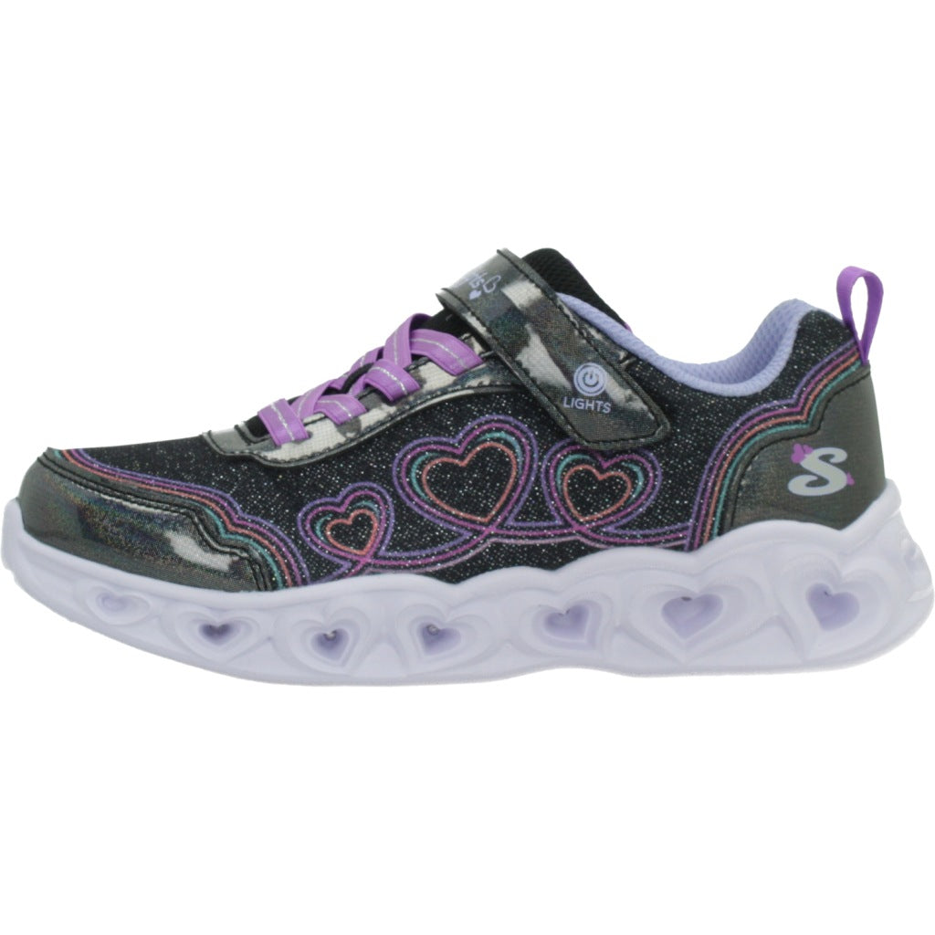 SKECHERS LCS HEART LIGHTS en color NEGRO (2)