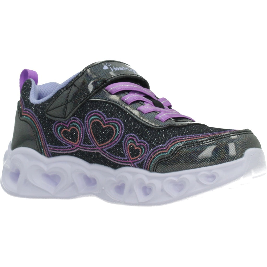 SKECHERS LCS HEART LIGHTS en color NEGRO (5)