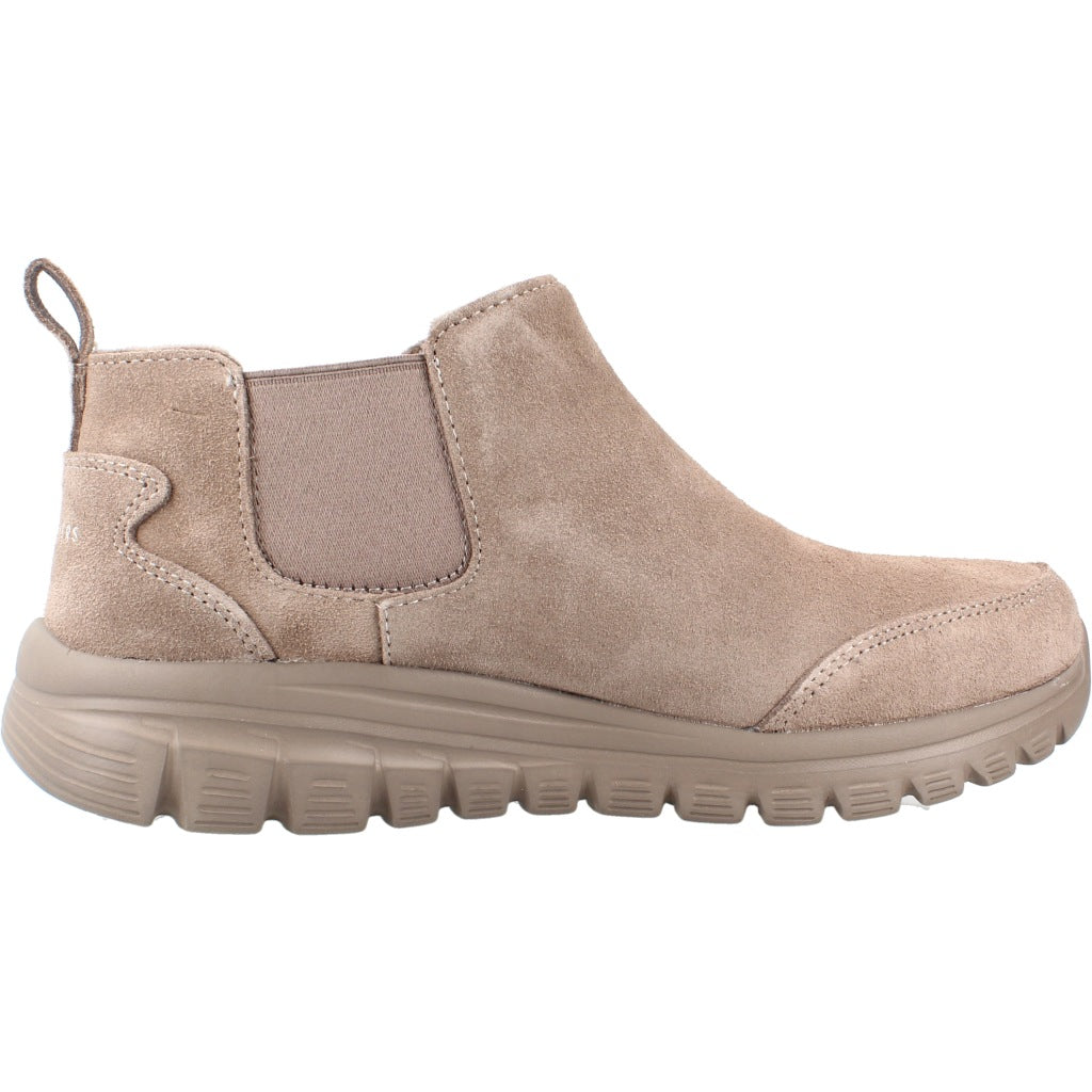 SKECHERS S GRACEFUL WILLOW WALK en color MARRON CLARO (4)