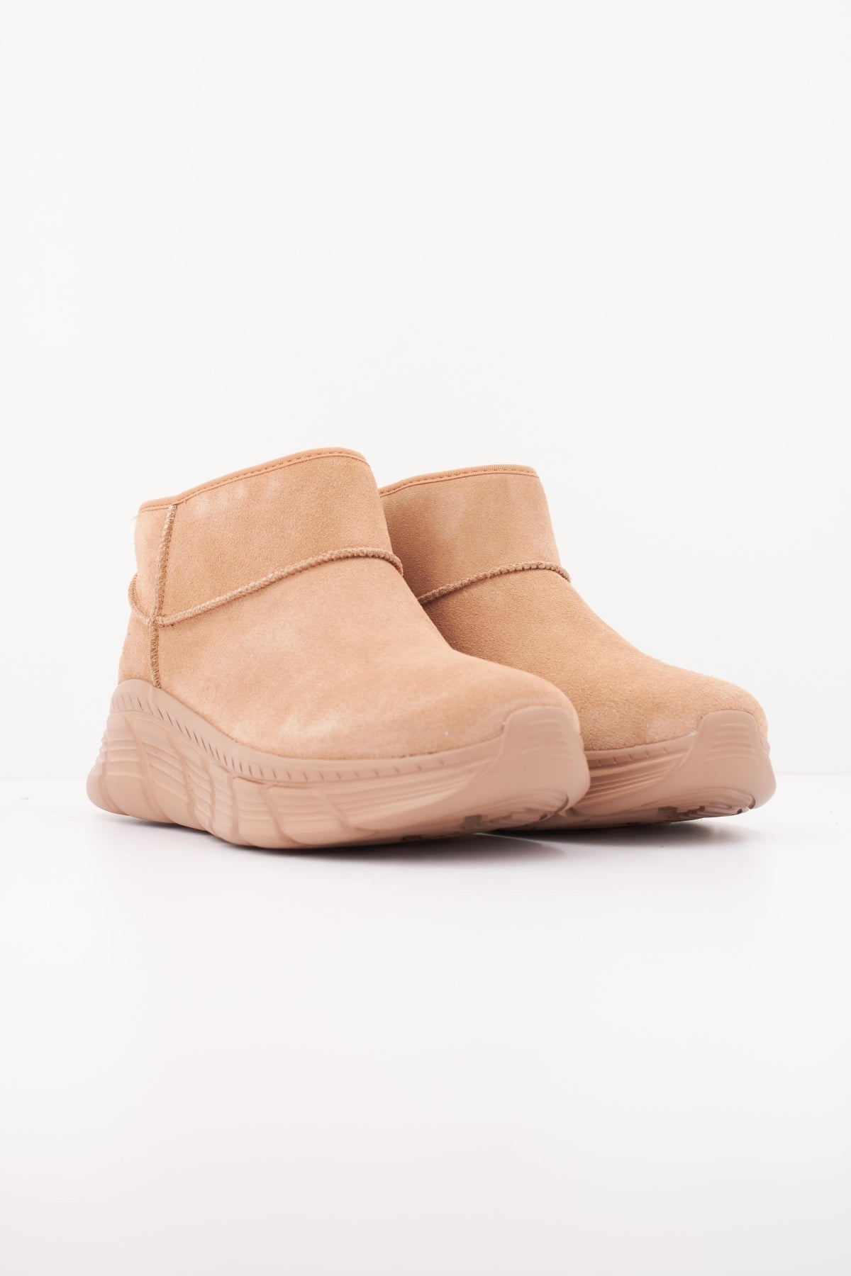 SKECHERS S BOBS B FLEX HI FROST en color MARRON CLARO (2)
