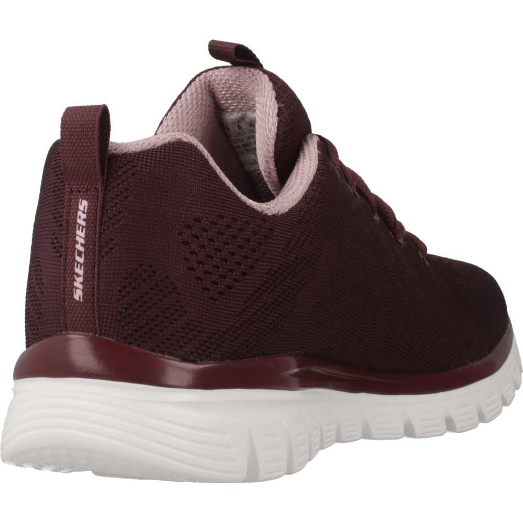 SKECHERS GRACEFUL GET CONNECTED en color BURDEOS (3)
