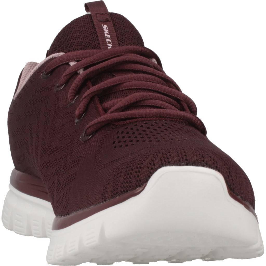 SKECHERS GRACEFUL GET CONNECTED en color BURDEOS (6)
