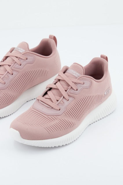 SKECHERS BOBS SQUAD - TOUGH TALK en color ROSA (1)