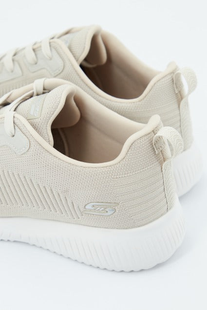 SKECHERS BOBS SQUAD - TOUGH TALK en color MARRON CLARO (2)