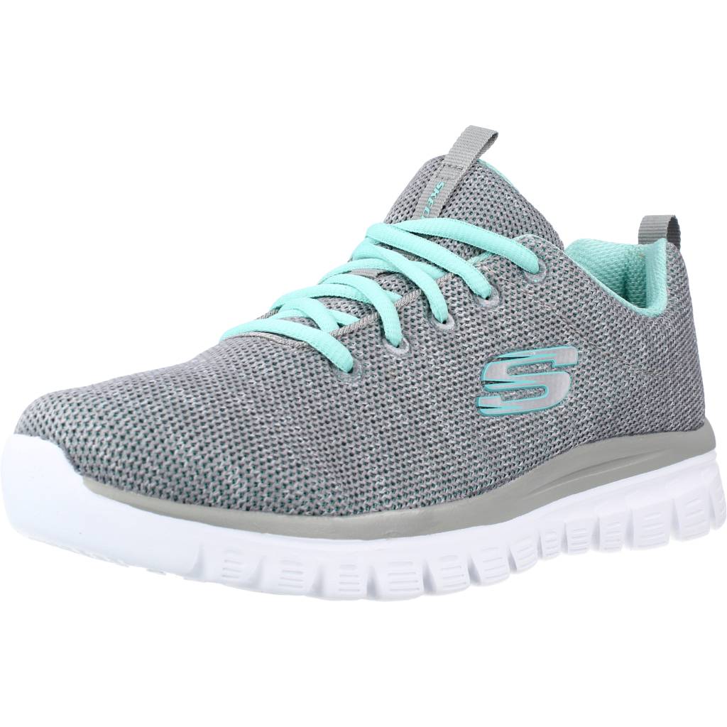 SKECHERS GRACEFUL TWISTED FORTUNE en color GRIS (1)