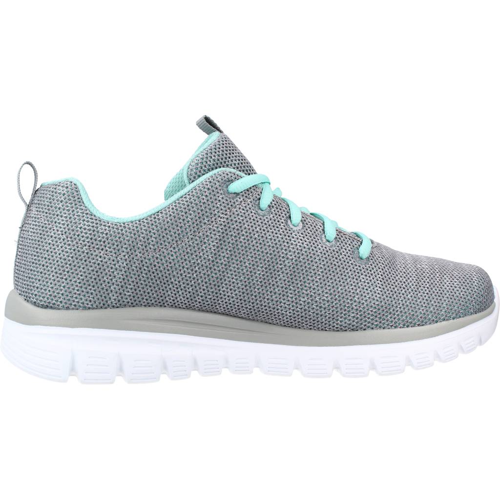 SKECHERS GRACEFUL TWISTED FORTUNE en color GRIS (4)