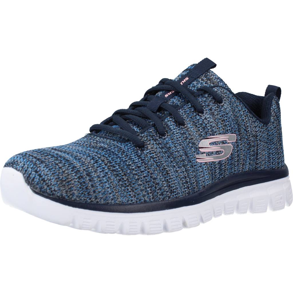 SKECHERS GRACEFUL TWISTED FORTUNE en color AZUL (1)