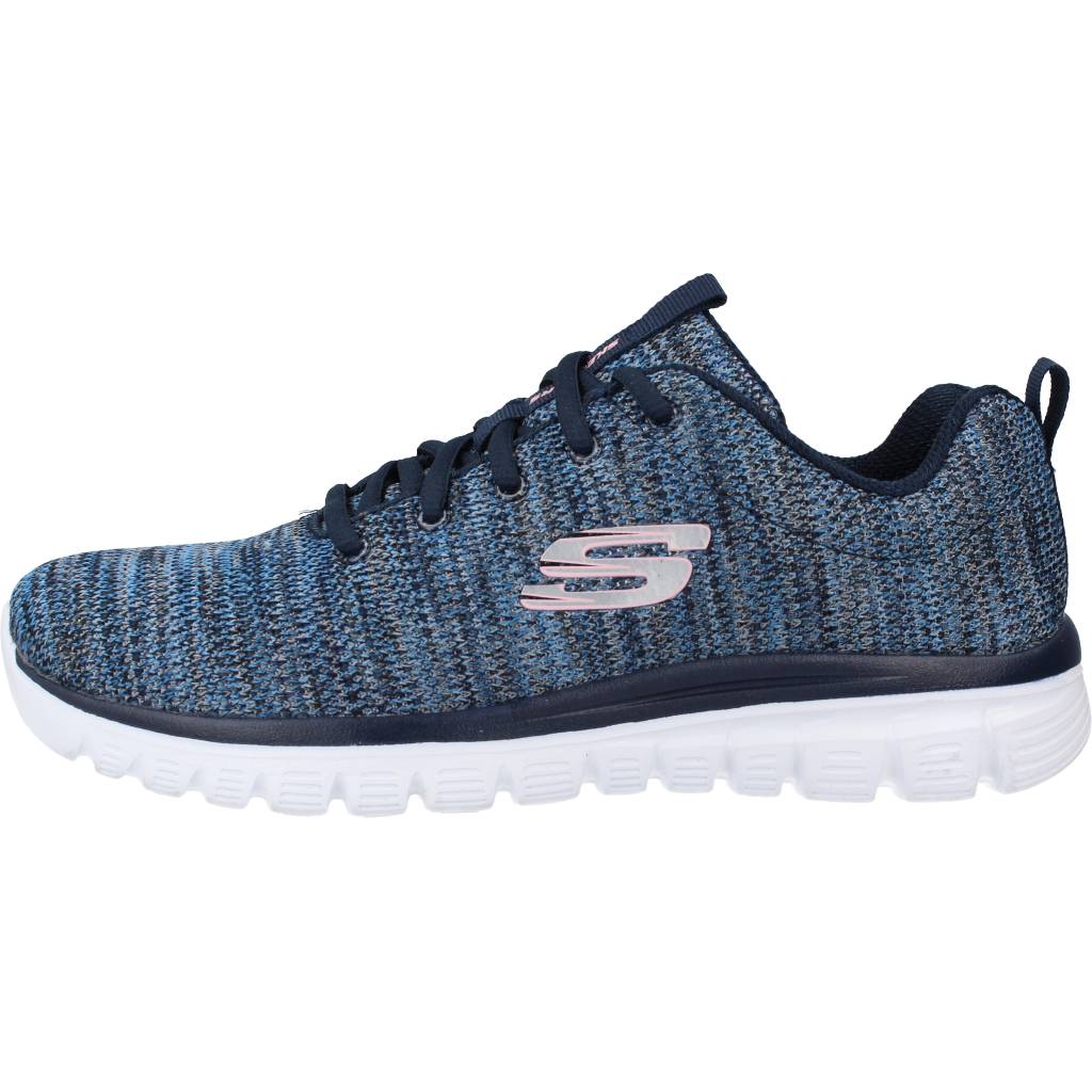 SKECHERS GRACEFUL TWISTED FORTUNE en color AZUL (2)