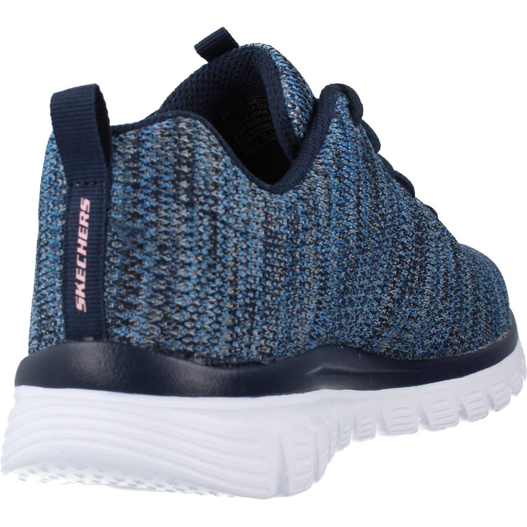 SKECHERS GRACEFUL TWISTED FORTUNE en color AZUL (3)