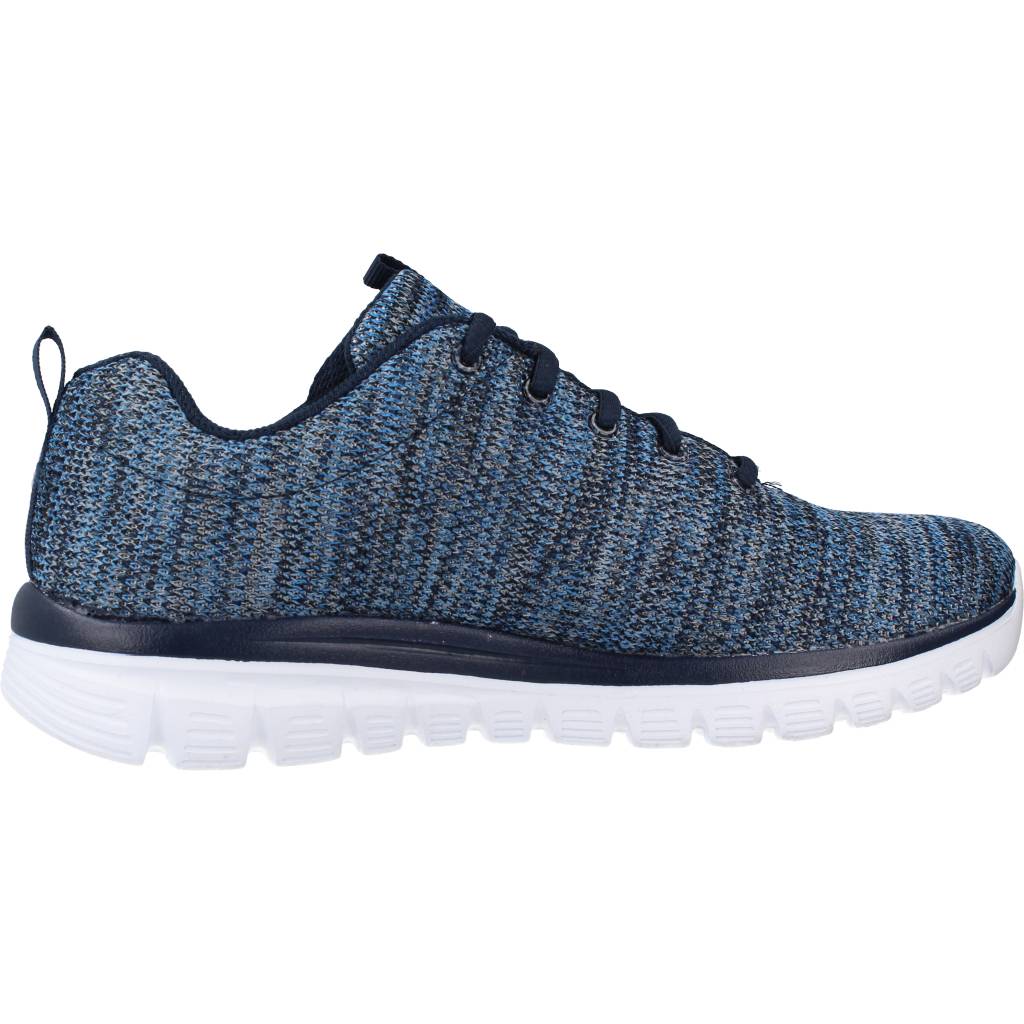 SKECHERS GRACEFUL TWISTED FORTUNE en color AZUL (4)