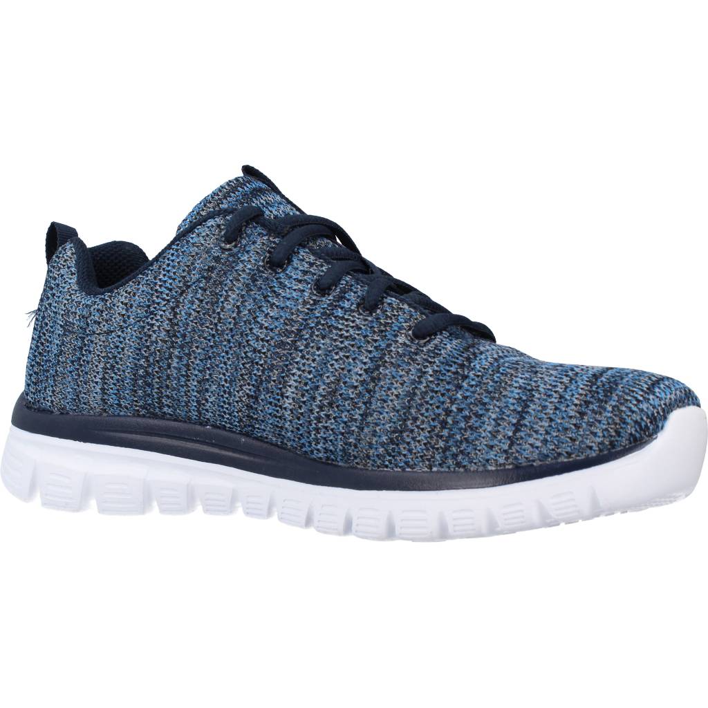 SKECHERS GRACEFUL TWISTED FORTUNE en color AZUL (5)