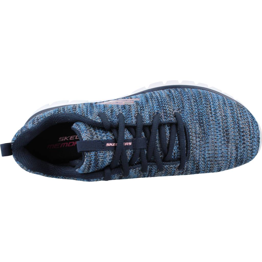 SKECHERS GRACEFUL TWISTED FORTUNE en color AZUL (7)