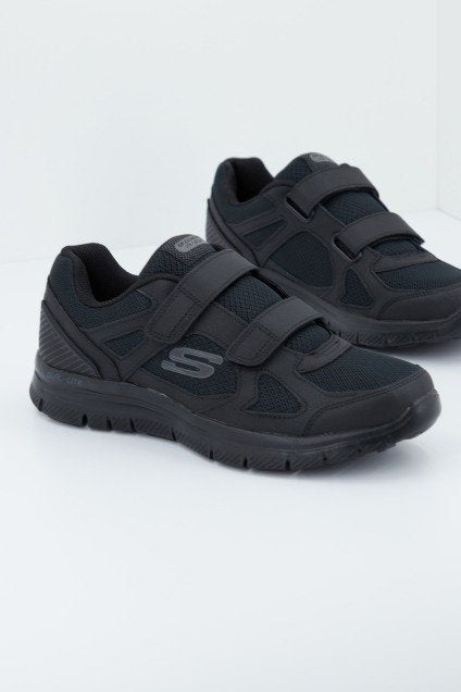 SKECHERS FLEX ADVANTAGE- ESTELLO en color NEGRO (1)