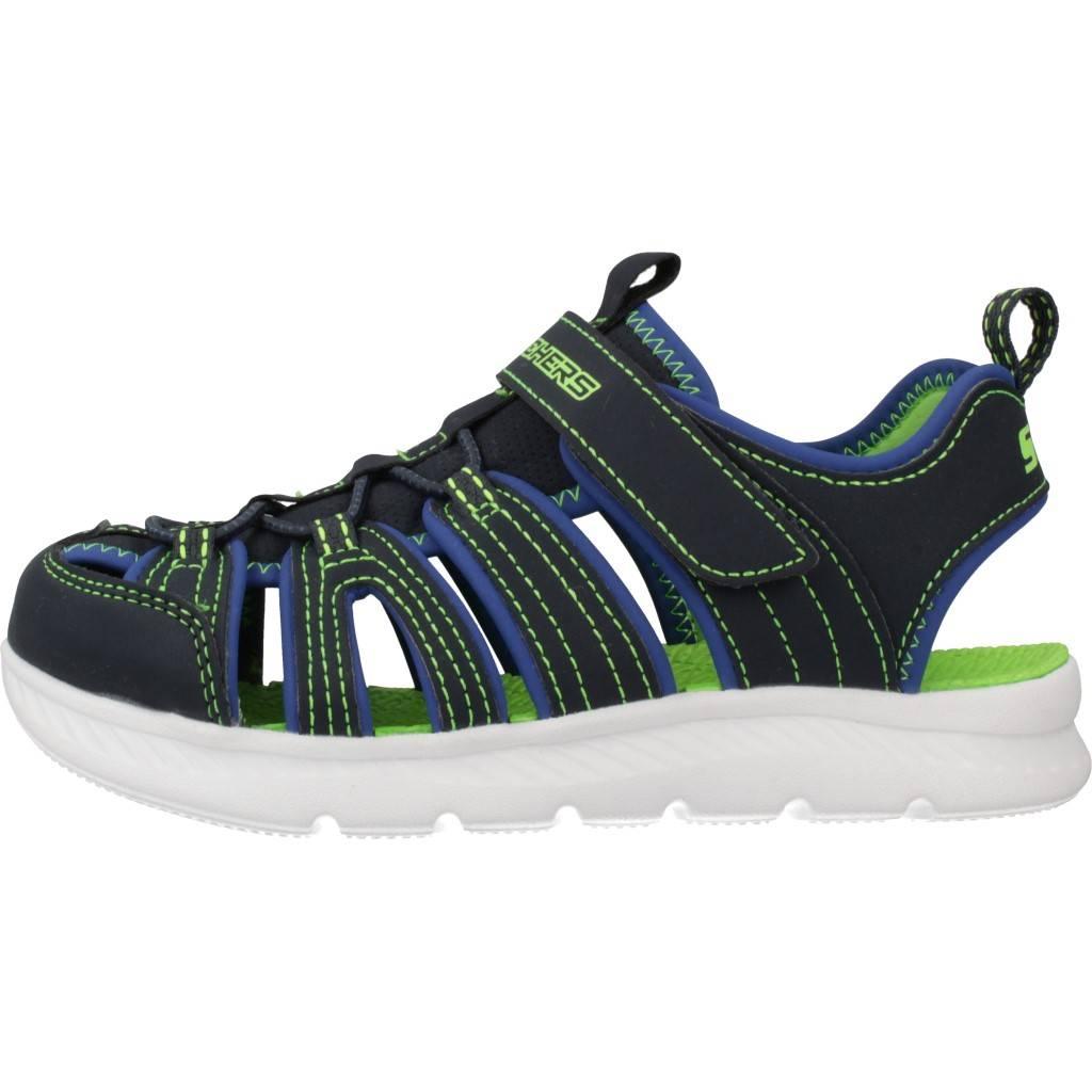 SKECHERS C-FLEX SANDAL .-HEAT en color AZUL (2)