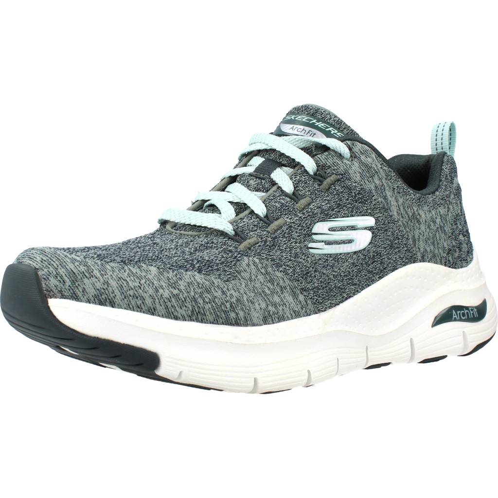 SKECHERS ARCH FIT COMFY WAVE en color VERDE (1)