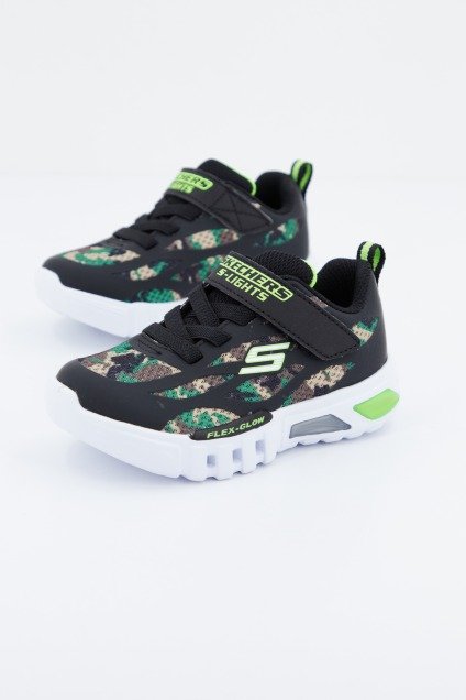 SKECHERS FLEX-GLOW-RONDLER en color NEGRO (1)