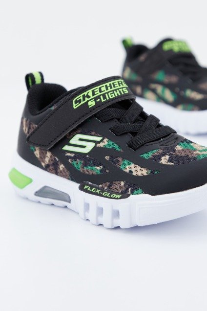 SKECHERS FLEX-GLOW-RONDLER en color NEGRO (2)