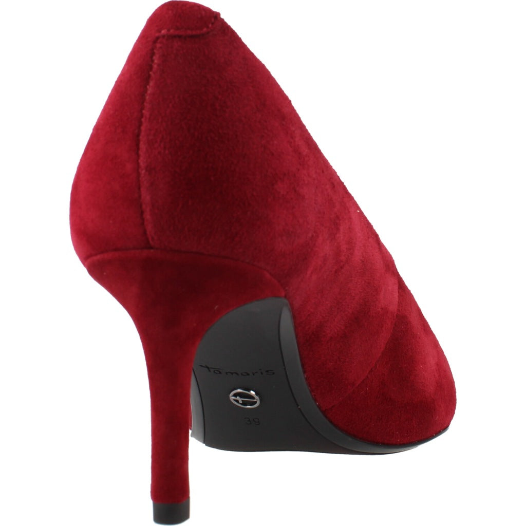 TAMARIS ZAPATO TACON en color ROJO (3)