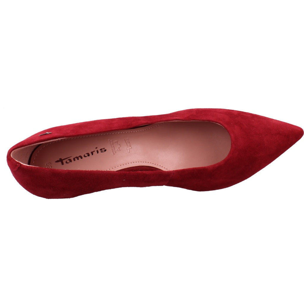 TAMARIS ZAPATO TACON en color ROJO (7)