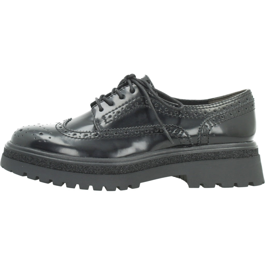 TAMARIS BLUCHER CORDONES en color NEGRO (2)