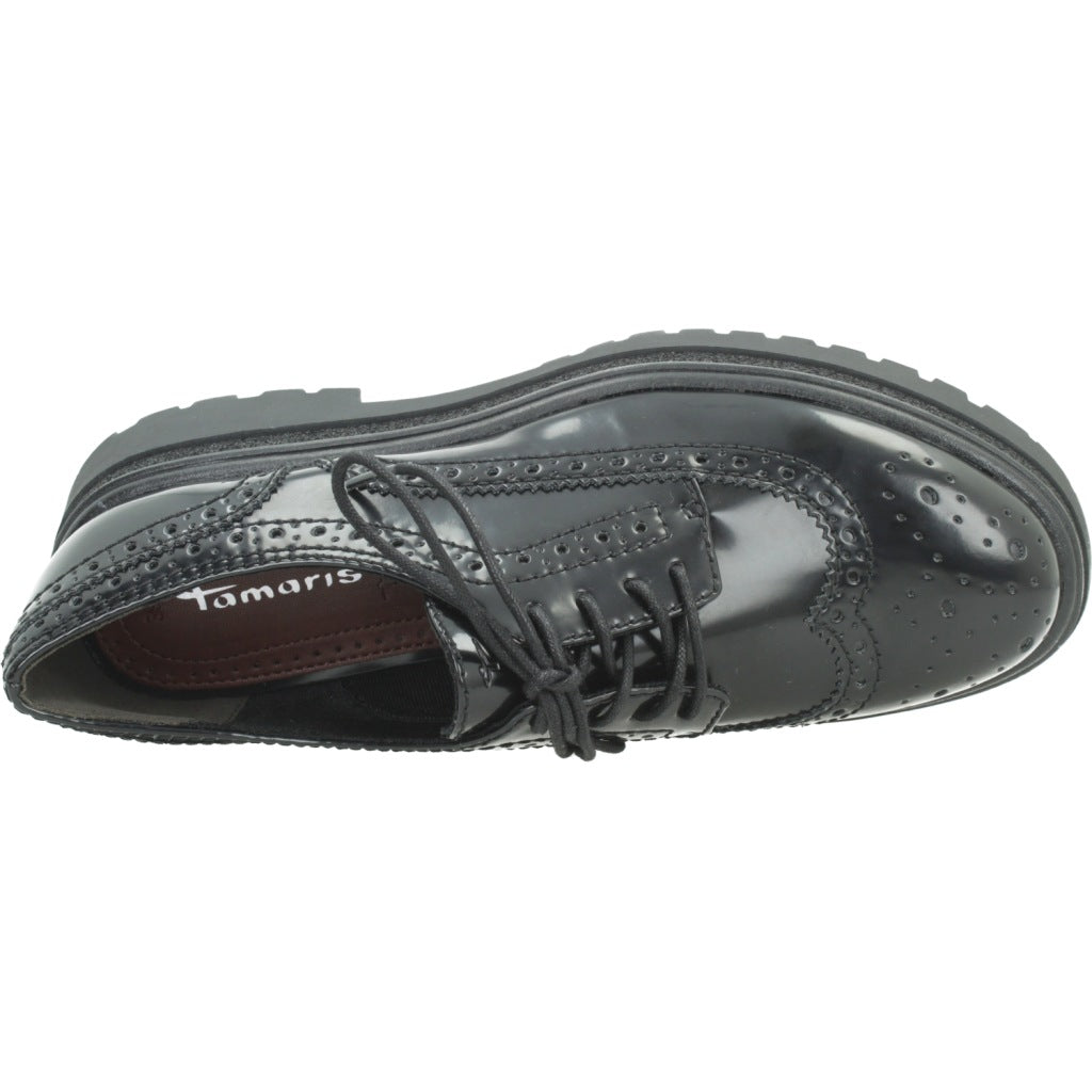 TAMARIS BLUCHER CORDONES en color NEGRO (7)