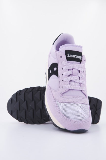 SAUCONY JAZZ VINTAGE SUEDE LOGO en color ROSA (4)