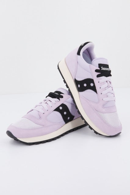 SAUCONY JAZZ VINTAGE SUEDE LOGO en color VIOLETA (1)